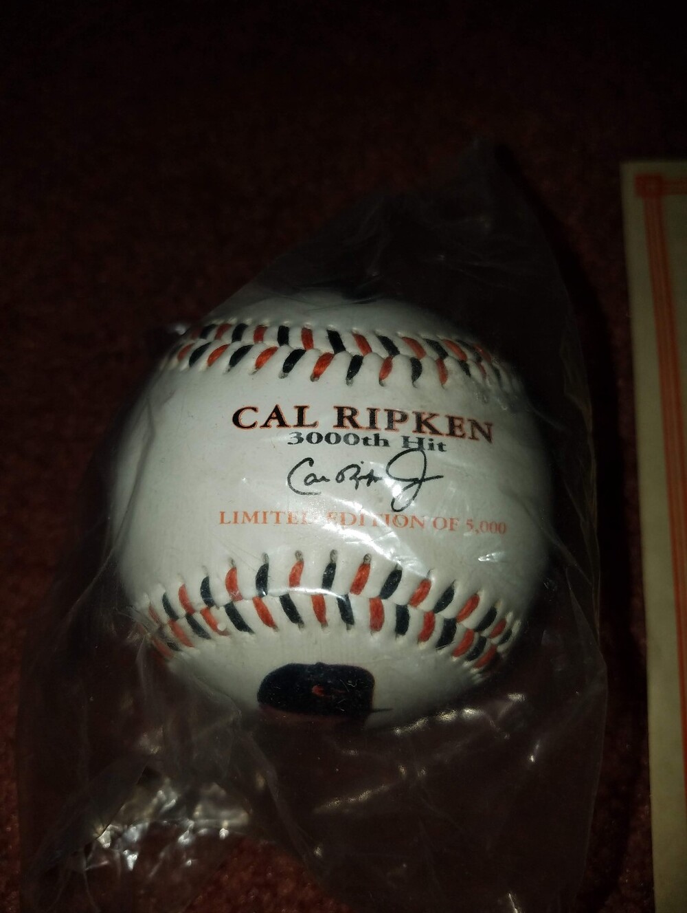 New- Cal Ripken Jr 3000th Hit Collectable Baseball - Picture 7 of 8